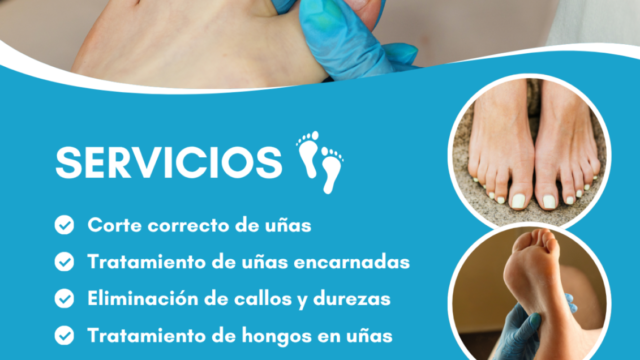 Flyer-de-clinica-de-podologia-Moderno-y-azul